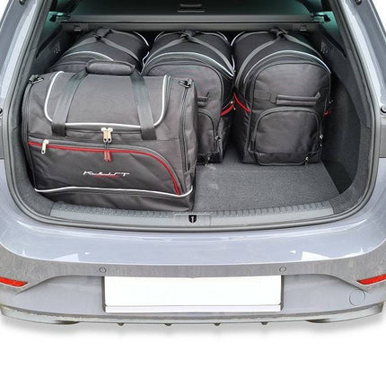 Kjust Reistassenset voor Cupra Leon stationwagen vanaf 2020 - Set van 5 Tassen met 3 Roltassen en 2 Sporttassen