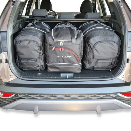 Kjust Reistassenset voor Hyundai Tucson vanaf 2020 - Set van 4 Tassen met 2 Roltassen en 2 Sporttassen