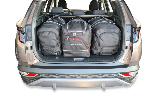 Kjust Reistassenset voor Hyundai Tucson vanaf 2020 - Set van 4 Tassen met 2 Roltassen en 2 Sporttassen