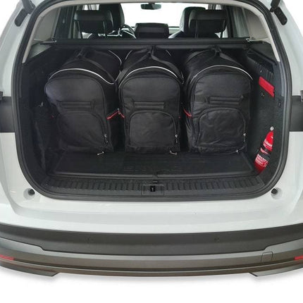 Kjust Reistassenset voor Skoda Enyaq vanaf 2021 - Set van 5 Tassen met 3 Roltassen en 2 Vliegtuigtassen