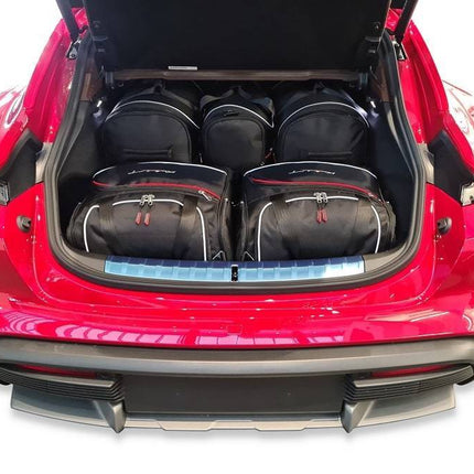 Kjust Reistassenset voor Porsche Taycan Cross Turismo vanaf 2020 - Set van 5 Tassen met 2 Roltassen en 3 Vliegtuigtassen