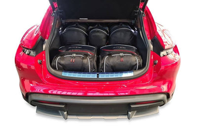 Kjust Reistassenset voor Porsche Taycan Cross Turismo vanaf 2020 - Set van 5 Tassen met 2 Roltassen en 3 Vliegtuigtassen