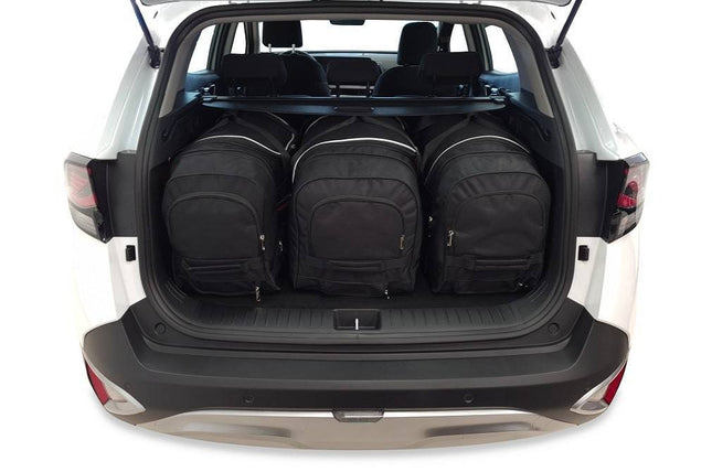 Kjust Reistassenset voor Kia Sportage 5-deurs vanaf 2021 - Set van 3 Tassen met 3 Roltassen