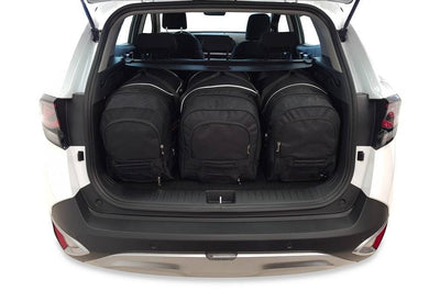 Kjust Reistassenset voor Kia Sportage 5-deurs vanaf 2021 - Set van 3 Tassen met 3 Roltassen