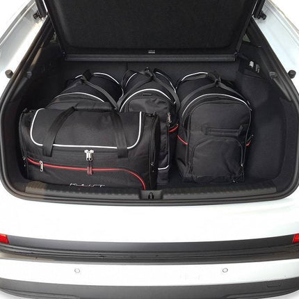 Kjust Reistassenset voor Audi Q4 Sportback e-tron vanaf 2021 - Set van 5 Tassen met 2 Roltassen 1 Sporttas en 2 Vliegtuigtassen