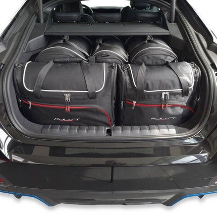 Kjust Reistassenset voor BMW i4 vanaf 2022 - Set van 5 Tassen met 2 Roltassen en 3 Vliegtuigtassen