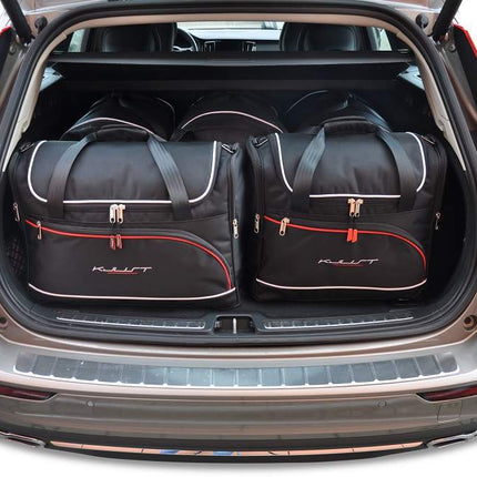 Kjust Reistassenset voor Volvo V60 Cross Country vanaf 2018 - Set van 5 Tassen met 3 Roltassen en 2 Vliegtuigtassen