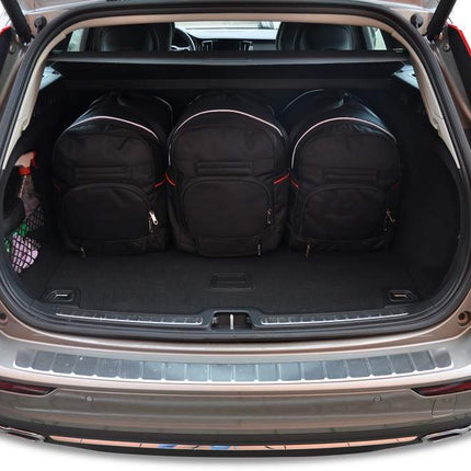 Kjust Reistassenset voor Volvo V60 stationwagen vanaf 2018 - Set van 5 Tassen met 3 Roltassen en 2 Vliegtuigtassen