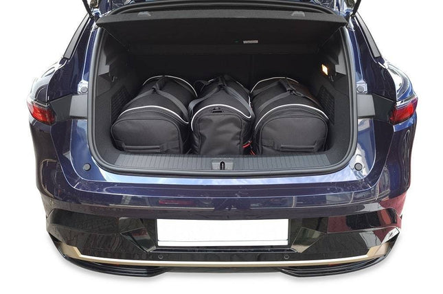 Kjust Reistassenset voor Renault Megane 5-deurs E-Tech vanaf 2022 - Set van 3 Tassen met 2 Roltassen en 1 Sporttas