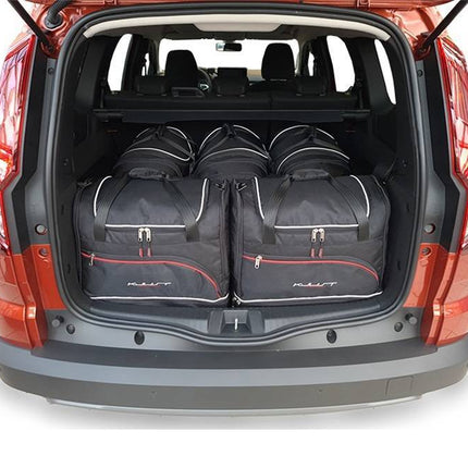 Kjust Reistassenset voor Dacia Jogger vanaf 2022 - Set van 5 Tassen met 3 Roltassen en 2 Sporttassen