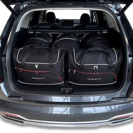 Kjust Reistassenset voor Kia Sorento 2020-2024 - Set van 5 Tassen met 3 Roltassen en 2 Vliegtuigtassen