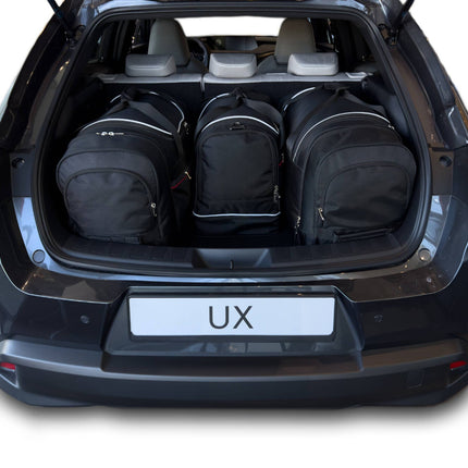 Kjust Reistassenset voor Lexus UX 2018-2024 - Set van 4 Tassen met 2 Roltassen 1 Sporttas en 1 Vliegtuigtas