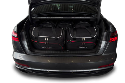 Kjust Reistassenset voor Audi A6 Sedan 2018-2024 - Set van 5 Tassen met 3 Roltassen en 2 Vliegtuigtassen