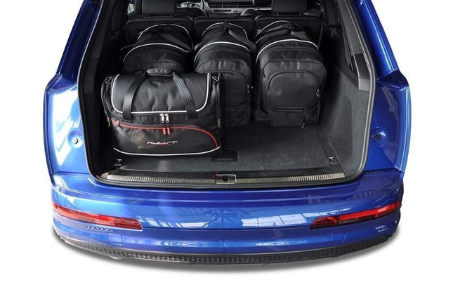 Kjust Reistassenset voor Audi Q7 vanaf 2015 - Set van 5 Tassen met 3 Roltassen en 2 Vliegtuigtassen