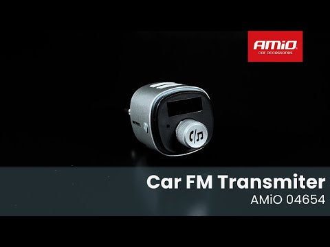 AMiO Bluetooth FM Transmitter Auto – 2× USB-A MicroSD Handsfree Muziek 87,5–108 MHz