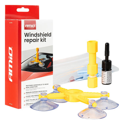 AMiO AMiO Professionele Windshield Repair Kit - Voorruit Autoruit Sterretjes en Haarscheuren Snelle Reparatie Zonder Demontage AMiO 1