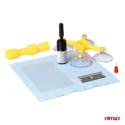 AMiO AMiO Professionele Windshield Repair Kit - Voorruit Autoruit Sterretjes en Haarscheuren Snelle Reparatie Zonder Demontage AMiO 2