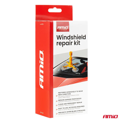 AMiO AMiO Professionele Windshield Repair Kit - Voorruit Autoruit Sterretjes en Haarscheuren Snelle Reparatie Zonder Demontage AMiO 6