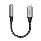 Proove Proove Adapter AUX SoundMesh Lightning naar 3.5mm Grijs voor Smartphones en Audioapparaten Proove 3