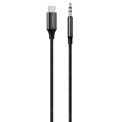 Proove AUX Kabel SoundTrack TypeC naar 3.5mm AUX (1m) Zwart voor Smartphones en Audioapparaten - VCTparts.nl