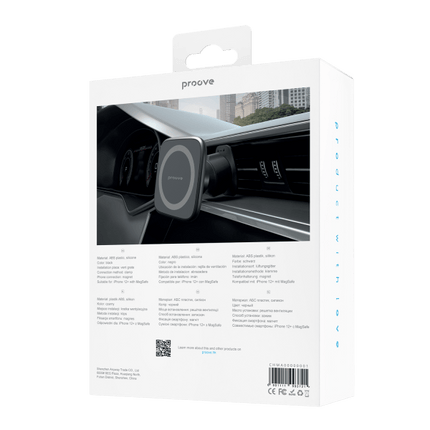 Proove Proove Block Magnetische Autohouder voor Ventilatierooster - Verstelbare en Elegante Smartphone Bevestiging voor iPhone 12+ en MagSafe Apparaten Proove 4