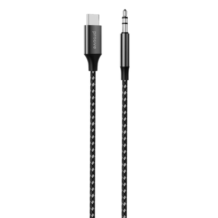 Proove Kabel SoundMesh Type-C naar 3.5mm AUX (1m) Grijs - VCTparts.nl