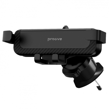 Proove Proove Gravity Pro Auto Telefoonhouder Klem - Universeel voor Smartphones van 4,7 tot 6,9 Inch - Stevige Bevestiging aan Ventilatierooster - Duurzaam ABS Plastic, Siliconen Coating en Aluminium - Zwart Proove 1