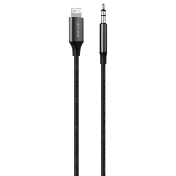 Proove Kabel SoundTrack Lightning naar 3.5mm AUX (1m) Zwart voor Smartphones en Audioapparaten - VCTparts.nl