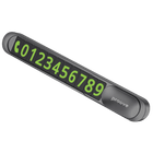 Proove Metal Lock Parkeer Nummerplaat voor Auto – Aluminium Legering – Met Magnetische Schuifafdekking en Lichtgevende Cijfers – 5 Cijfersets – Donkergrijs - VCTparts.nl