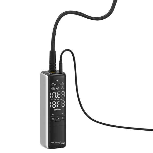 Proove Pump Assistant Lite Draagbare 12V Pomp – 120W Vermogen – 3m Kabel – Compact en Lichtgewicht – Grijs - VCTparts.nl