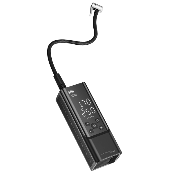 Proove Pump Assistant Pro Draagbare 12V Pomp – 120W Vermogen – Oplaadbare Batterij – Compact en Krachtig – Zwart - VCTparts.nl