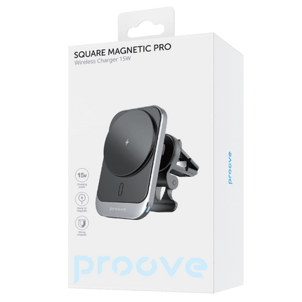Proove Square Magnetic PRO 15W MagSafe Draadloze Autohouder – Snelle en Betrouwbare Oplossing voor Onderweg - VCTparts.nl