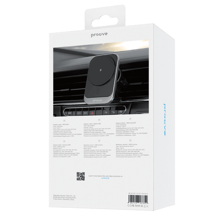 Proove Square Magnetic PRO 15W MagSafe Draadloze Autohouder – Snelle en Betrouwbare Oplossing voor Onderweg - VCTparts.nl