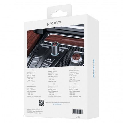 Proove Proove Super Charge 130W Autolader USB + 2x USB - C – Krachtige Snellaad Autolader voor Smartphone Tablet en Laptop Proove 5