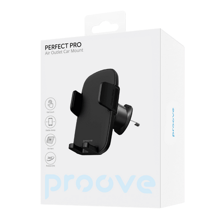 Proove Proove Telefoonhouder Perfect Pro voor Auto Ventilatierooster Klem Zwart voor Smartphones 4.7 - 6.9 Inch Proove 5