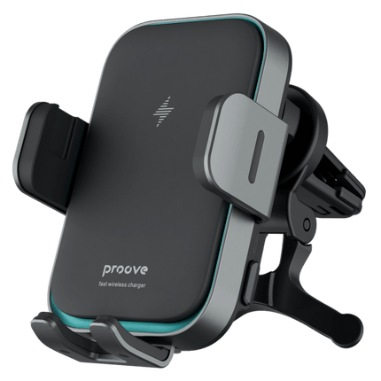Proove Proove Triple Clamp Pro 15W Draadloze Telefoonhouder Auto Ventilatierooster en Dashboard Zuignap Metallic Grijs – Geavanceerde Oplading en Secure Hold Proove 7