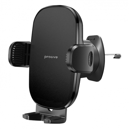Proove Tumbler Auto Telefoonhouder voor Ventilatierooster – Verstelbare Klem – Geschikt voor Smartphones 4.7 t/m 6.9 inch – ABS &amp; Siliconen – Zwart - VCTparts.nl