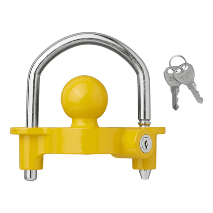 ProPlus Aanhanger Koppelingsslot met Beugel en Cilinderslot [Aanhangerslot - Disselslot - RVS] - VCTparts.nl