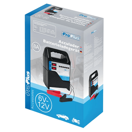 ProPlus ProPlus Acculader Omvormer 230V naar 6V - 12V 8A Transformator Druppellader PAT Europe 2