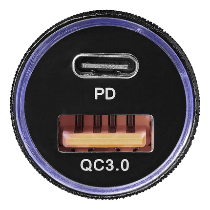 ProPlus Dubbele USB Snellader Type A + C 12/24V 3100mA - Universele Autolader - VCTparts.nl