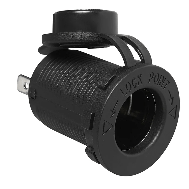 ProPlus Inbouwstekkerdoos DIN 12V/24V Sigarettenaansteker - 10A Contact Contrastekker - VCTparts.nl