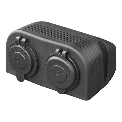 ProPlus Opbouw kit: 12V Stekkerdoos + USB Snellader Type A + C voor Snel Opladen - VCTparts.nl