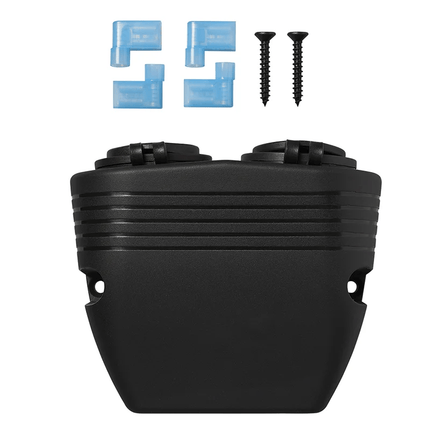 ProPlus Opbouw kit: Stekkerdoos DIN + USB poort dubbel type A 2x2100mA - 12V/24V - VCTparts.nl