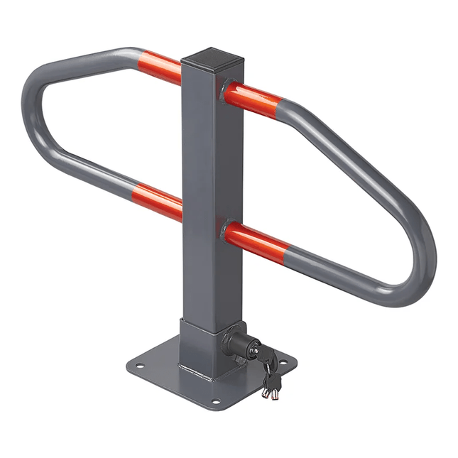ProPlus Parkeerbeugel met Geïntegreerd Slot 73 x 458 cm [Parkeerplaatsbeveiliging - Neerklapbare antiparkeerpaal] - VCTparts.nl