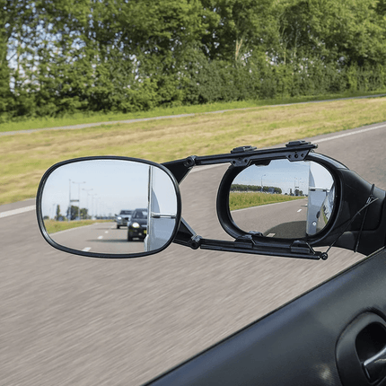 ProPlus Universele Grote Opzetspiegel Caravanspiegel Verstelbare Spiegel - Basic voor 4x4 Camper en Bestelwagen - Eenvoudige Montage - E-gekeurd - VCTparts.nl