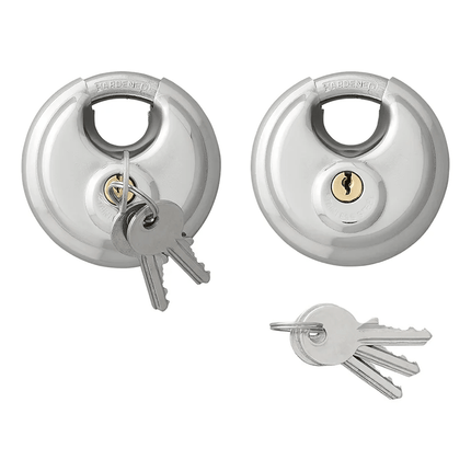 ProPlus Discusslot 90mm Hangslot Rond Gehard Staal voor Aanhanger - VCTparts.nl