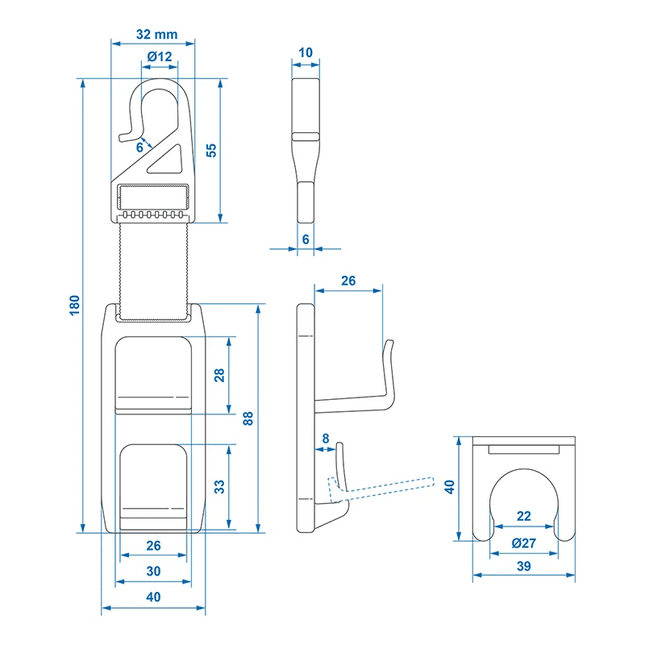 ProPlus Heavy Duty Hoofdsteun Hanger (2 stuks) - Stevige Autohaken voor Jassen Tassen en Bagage - VCTparts.nl