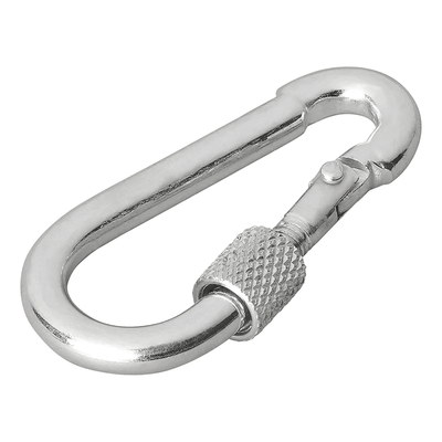 ProPlus Karabijnhaak Metaal 6x60mm met Schroefsluiting - 2 stuks Sterke Bevestigingshaak Carabijn Musketon