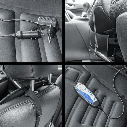 ProPlus Massage - & Verwarmingskussen Auto met 12V Plug 2in1 - VCTparts.nl