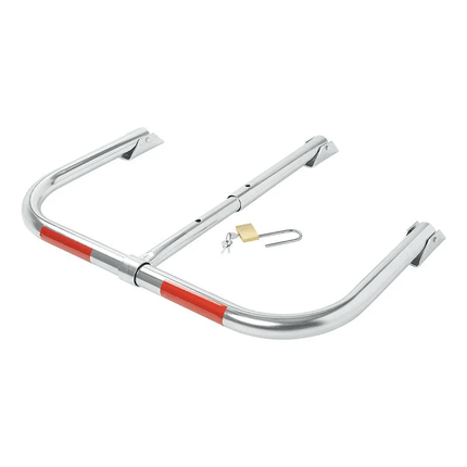 ProPlus Parkeerbeugel met Slot Hangslot [Parkeerplaatsbeveiliging - Neerklapbare antiparkeerpaal] - VCTparts.nl